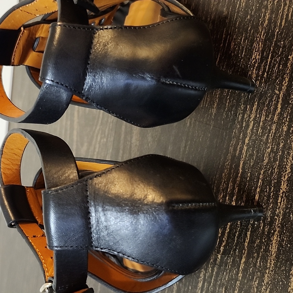 Givenchy Leather Woven Gladiator Kitten Heels Size 8.5 / 9 - Picture 3 of 11